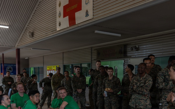 MRF-D Marines, Sailors, ADF soldiers hold Navy Corpsman Birthday obstacle course, cake-cutting ceremony