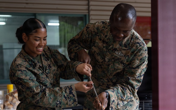 MRF-D Marines, Sailors, ADF soldiers hold Navy Corpsman Birthday obstacle course, cake-cutting ceremony