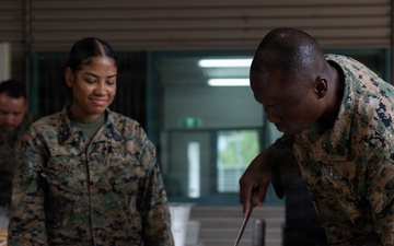 MRF-D Marines, Sailors, ADF soldiers hold Navy Corpsman Birthday obstacle course, cake-cutting ceremony