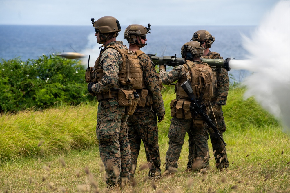 U.S. Marines conduct MAAWS live-fire range