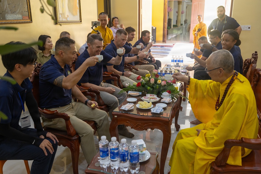 Pacific Partnership 2026 visits Chùa Đại Giác Buddhist temple in Quang Tri, Vietnam