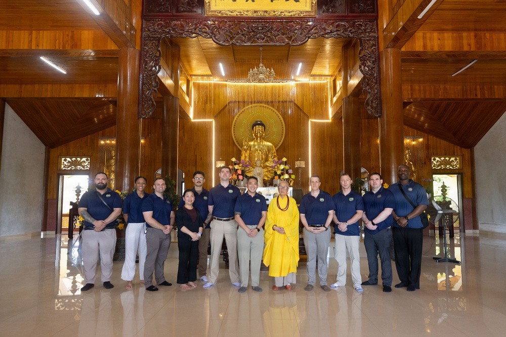 Pacific Partnership 2026 visits Chùa Đại Giác Buddhist temple in Quang Tri, Vietnam