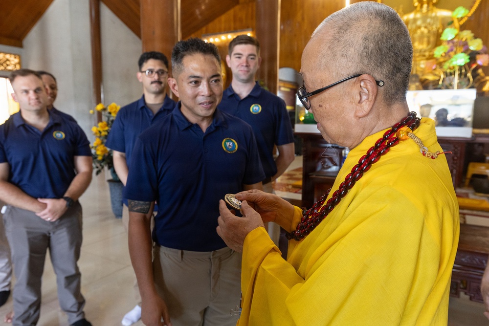 Pacific Partnership 2026 visits Chùa Đại Giác Buddhist temple in Quang Tri, Vietnam