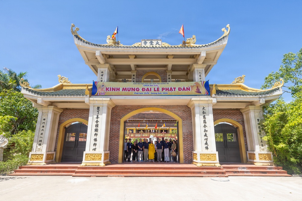 Pacific Partnership 2026 visits Chùa Đại Giác Buddhist temple in Quang Tri, Vietnam