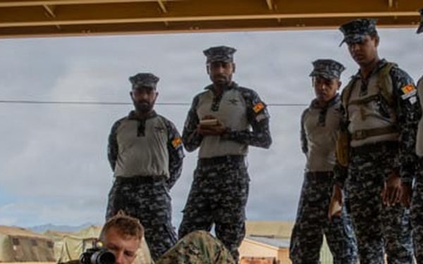 U.S. Marines demonstrate weapon systems fundamentals