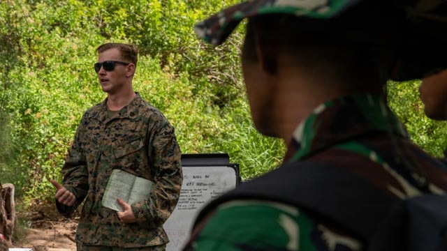 U.S. Marines demonstrate weapon systems fundamentals