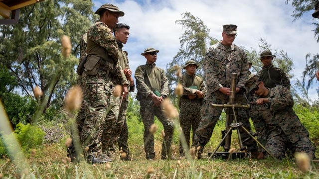 U.S. Marines demonstrate weapon systems fundamentals