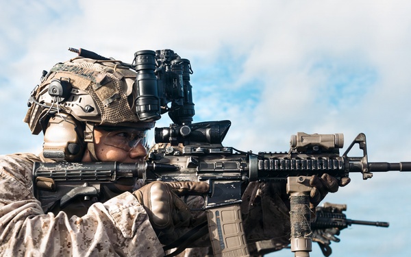11th MEU Marines Conduct Marksmanship Training Aboard USS Portland