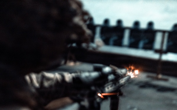 11th MEU Marines Conduct Marksmanship Training Aboard USS Portland