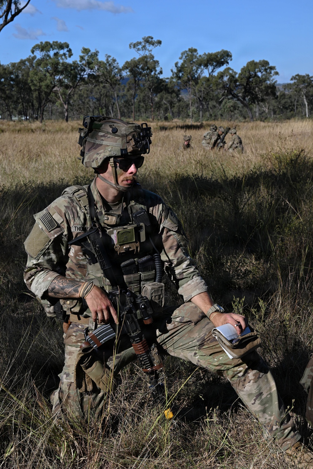 Southern Jackaroo 26: U.S. Army Soldier During Mortar Drills