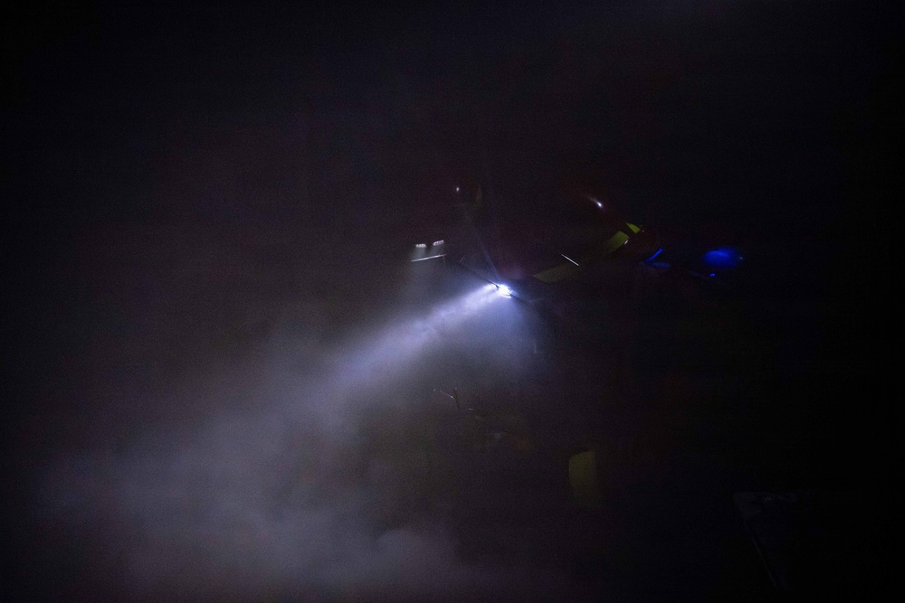 USS Gridley Conducts Flying Squad Drill