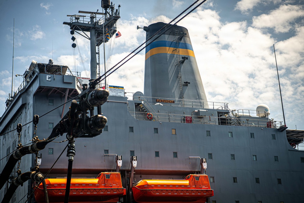 USS Gridley Conducts Refueling-At-Sea