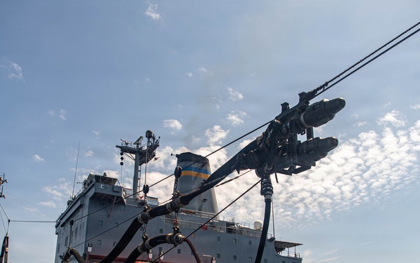 USS Gridley Conducts Refueling-At-Sea
