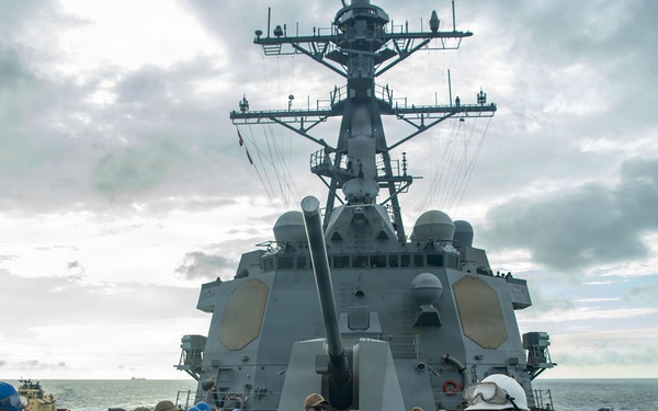 USS Gridley Pulls Into Mayport, Florida
