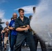 USS Nimitz Conducts General Quarters Drill during Tiger Cruise