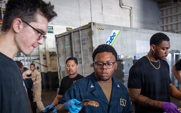 USS Nimitz Conducts Steel Beach Picnic During Tiger Cruise