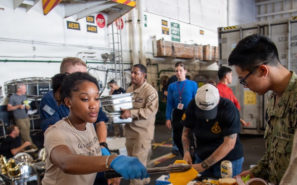 USS Nimitz Conducts Steel Beach Picnic During Tiger Cruise