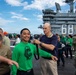 USS Nimitz Conducts General Quarters Drill during Tiger Cruise