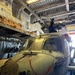 A U.S. Sailor conducts maintenance on an MH-60R Seahawk helicopter assigned to Helicopter Maritime Strike Squadron (HSM) 48, while aboard the littoral combat ship USS Billings (LCS 15) in port at Ponce, Puerto Rico, June 26, 2026.