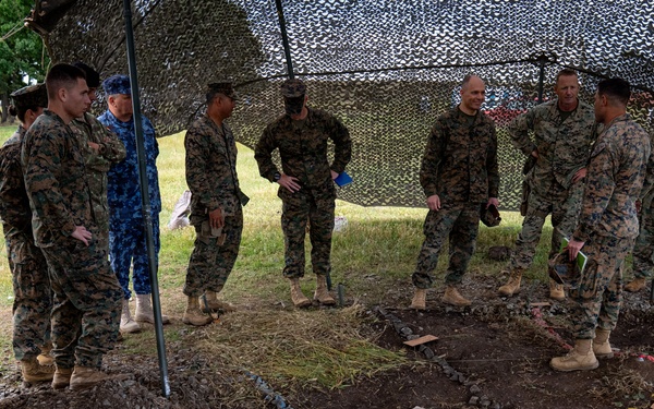 U.S. Marine Corps Maj. Gen. Raymond Adams observes combined arms live fire exercise during Sea Breeze 26