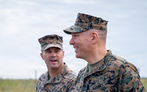U.S. Marine Corps Maj. Gen. Raymond Adams observes combined arms live fire exercise during Sea Breeze 26