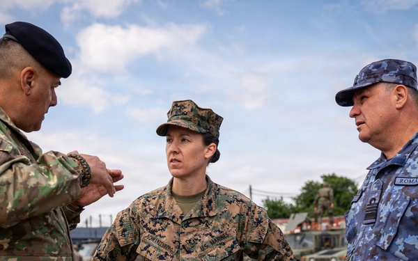 U.S. Marine Corps Maj. Gen. Raymond Adams observes combined arms live fire exercise during Sea Breeze 26