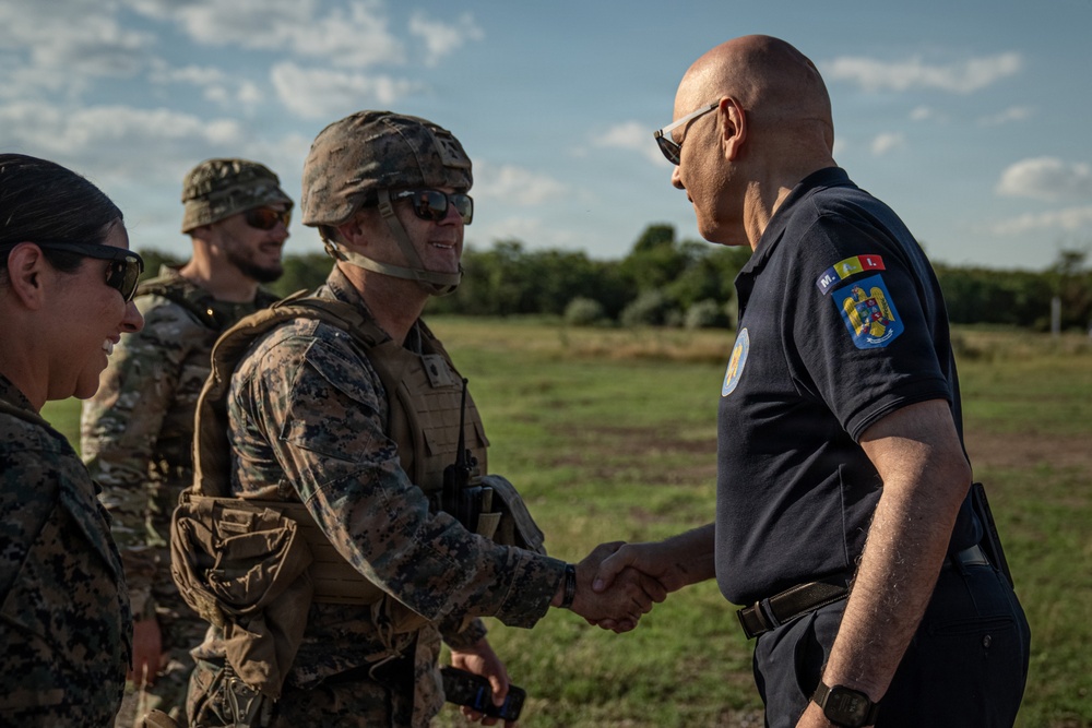 U.S. Marine Corps Maj. Gen. Raymond Adams observes combined arms live fire exercise during Sea Breeze 26