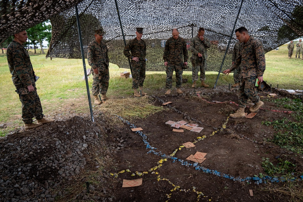 U.S. Marine Corps Maj. Gen. Raymond Adams observes combined arms live fire exercise during Sea Breeze 26