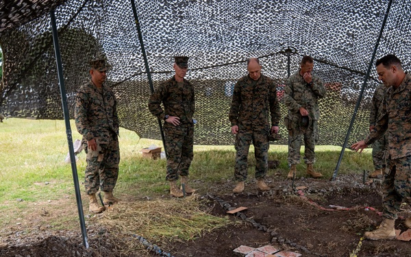 U.S. Marine Corps Maj. Gen. Raymond Adams observes combined arms live fire exercise during Sea Breeze 26