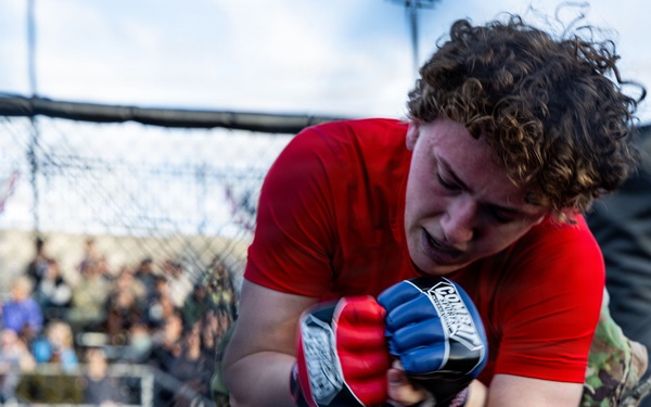 Soldiers compete during JBLM Fight Night as part of Freedom Fest 2026