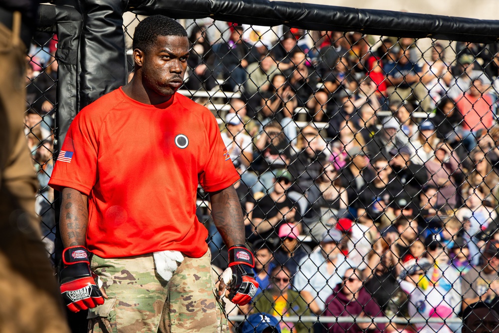 Soldiers compete during JBLM Fight Night as part of Freedom Fest 2026