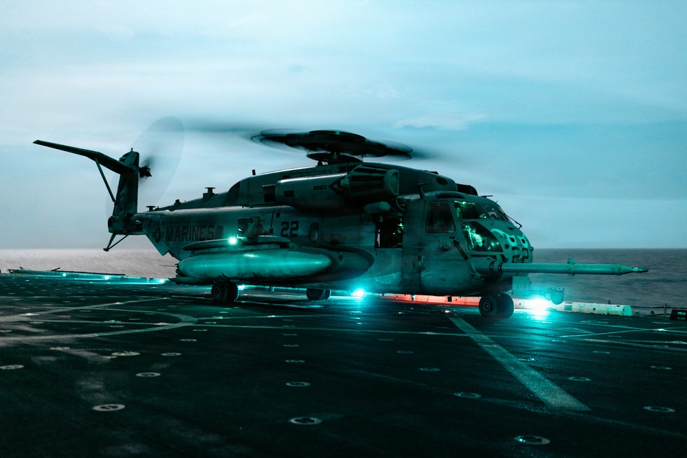 11th MEU Sailors Conduct Flight Operations Aboard USS Portland