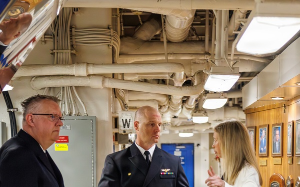 USS Mount Whitney Hosts Key Leader Engagment in Klaipeda, Lithuania
