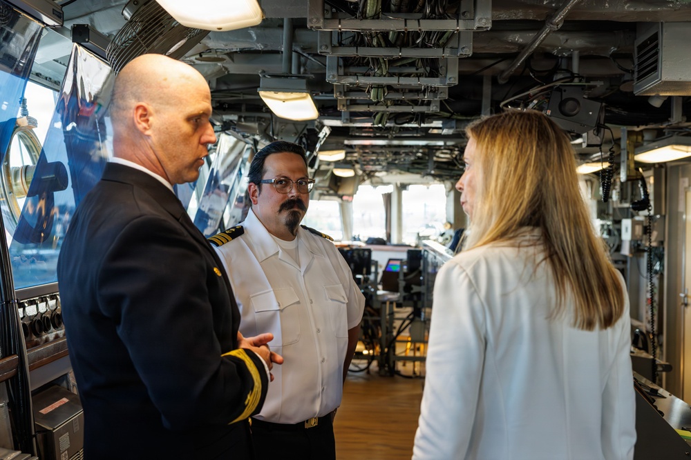 USS Mount Whitney Hosts Key Leader Engagment in Klaipeda, Lithuania