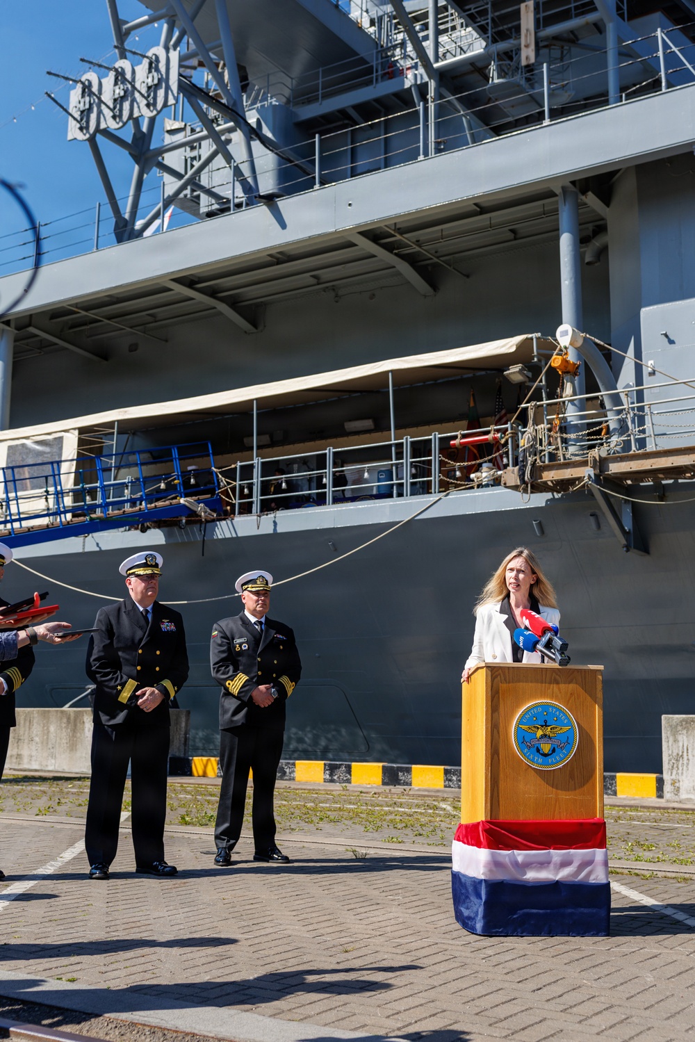 USS Mount Whitney Hosts Key Leader Engagment in Klaipeda, Lithuania