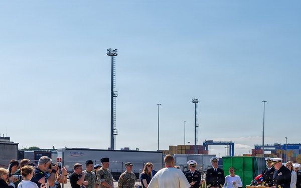 USS Mount Whitney Hosts Key Leader Engagment in Klaipeda, Lithuania