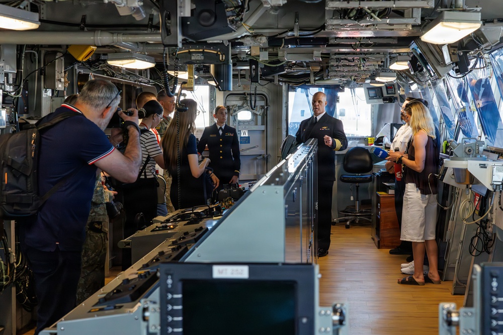 USS Mount Whitney Hosts Key Leader Engagment in Klaipeda, Lithuania