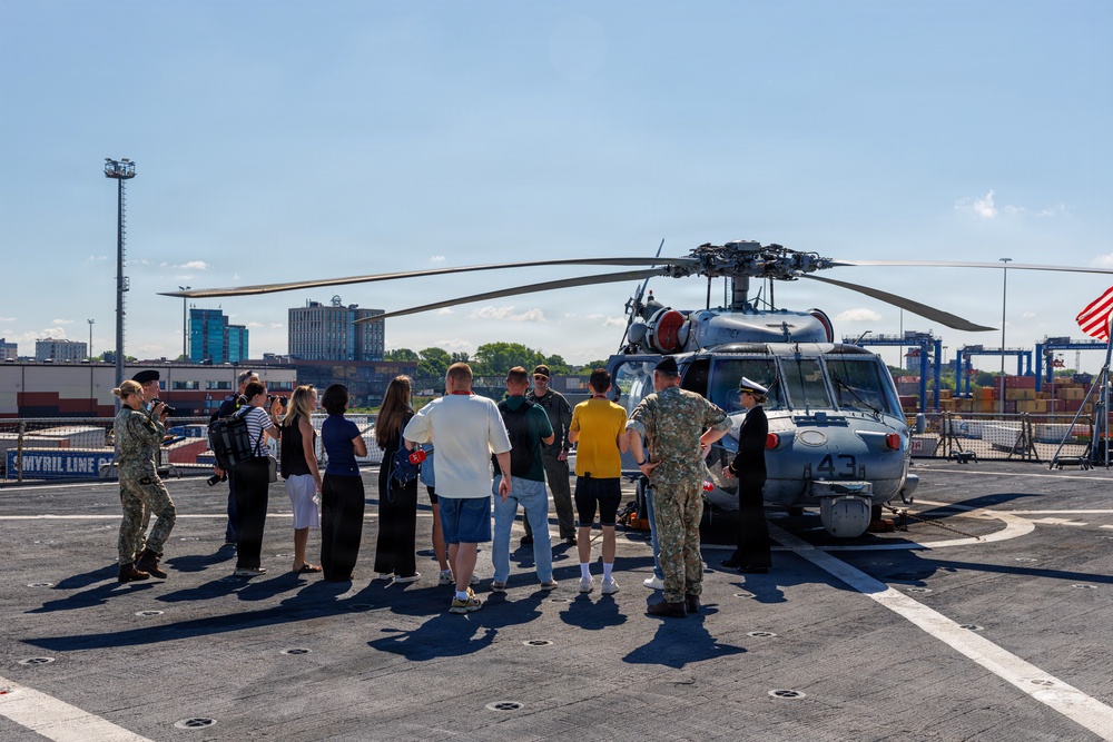 USS Mount Whitney Hosts Lithuanian Media