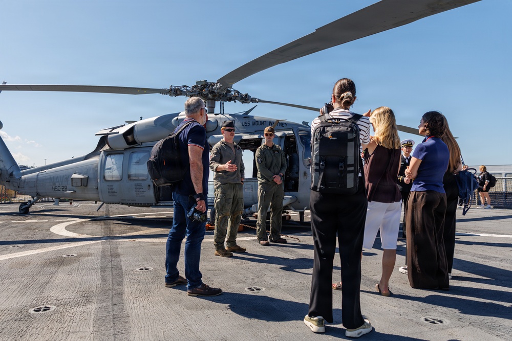 USS Mount Whitney Hosts Lithuanian Media