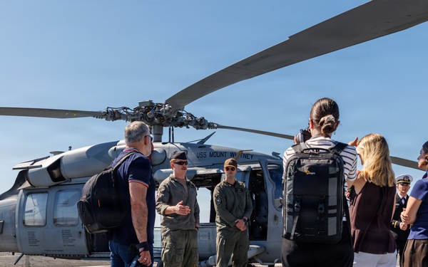 USS Mount Whitney Hosts Lithuanian Media