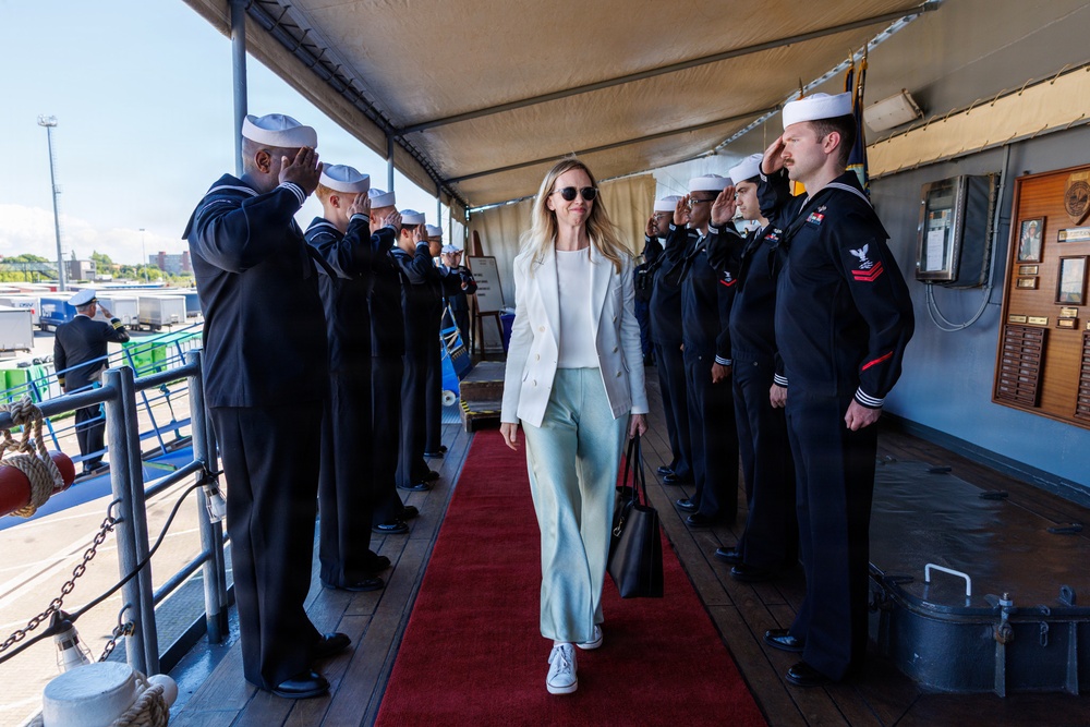 USS Mount Whitney Hosts Key Leader Engagment in Klaipeda, Lithuania