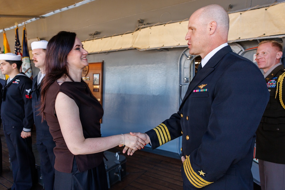 USS Mount Whitney Hosts Key Leader Engagment in Klaipeda, Lithuania
