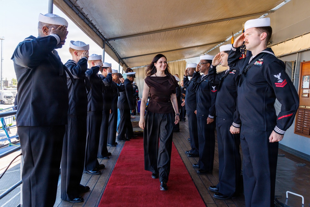 USS Mount Whitney Hosts Key Leader Engagment in Klaipeda, Lithuania