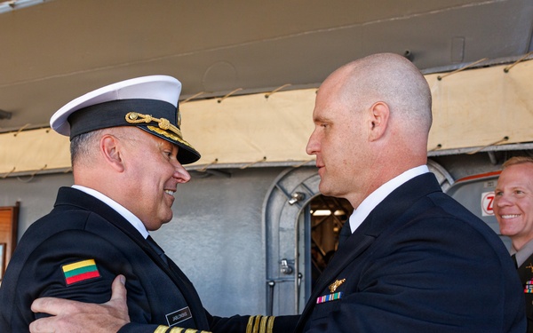 USS Mount Whitney Hosts Key Leader Engagment in Klaipeda, Lithuania