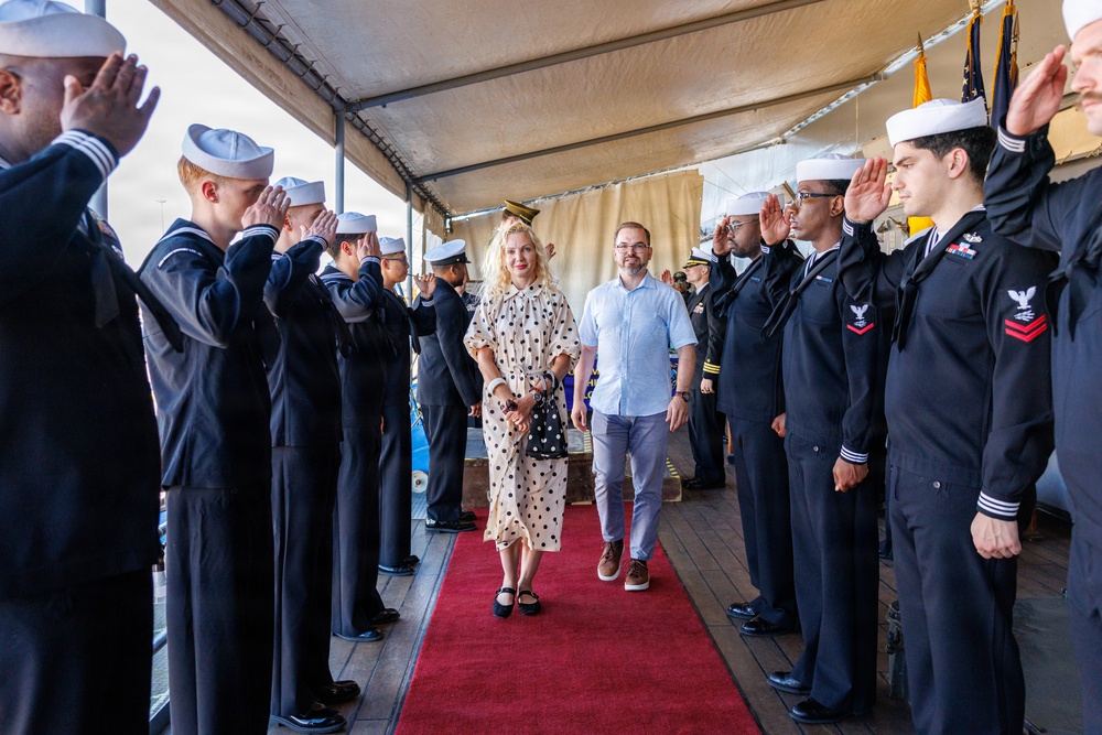 USS Mount Whitney Hosts Key Leader Engagment in Klaipeda, Lithuania