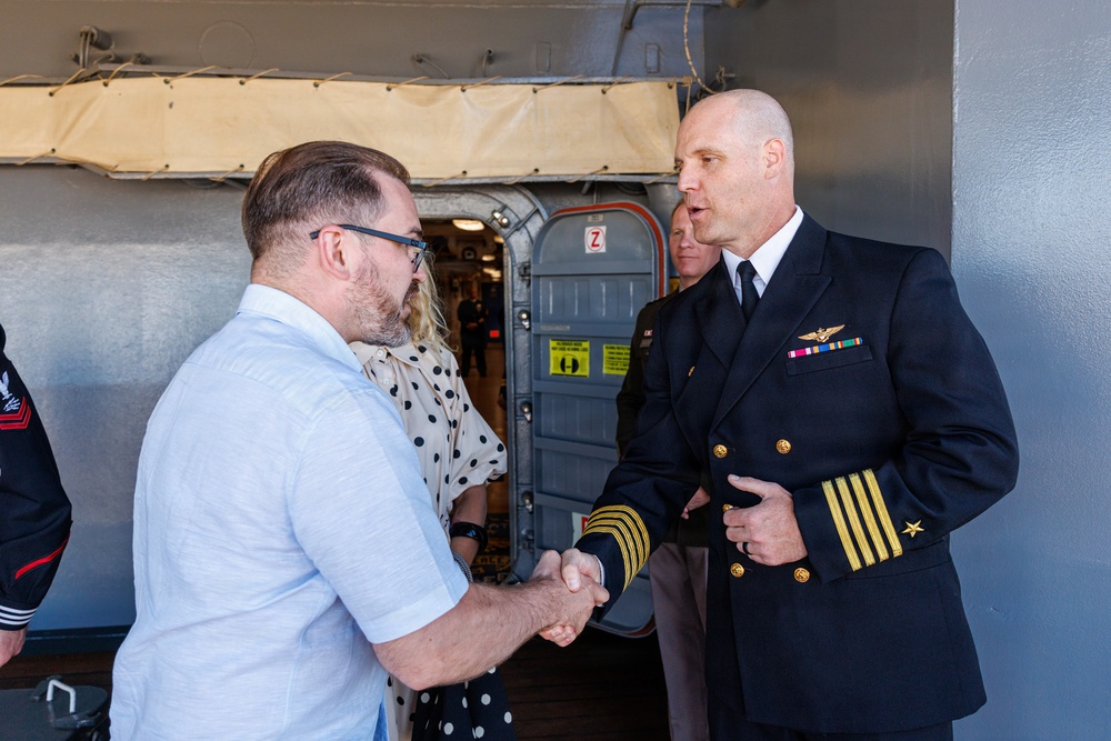 USS Mount Whitney Hosts Key Leader Engagment in Klaipeda, Lithuania