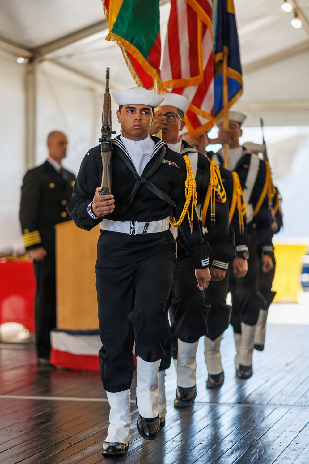 USS Mount Whitney Hosts Key Leader Engagment in Klaipeda, Lithuania
