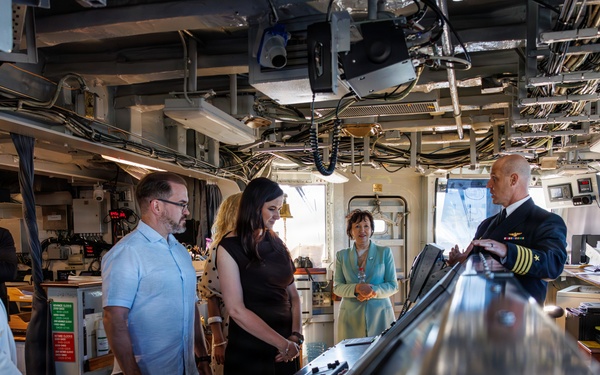USS Mount Whitney Hosts Key Leader Engagment in Klaipeda, Lithuania
