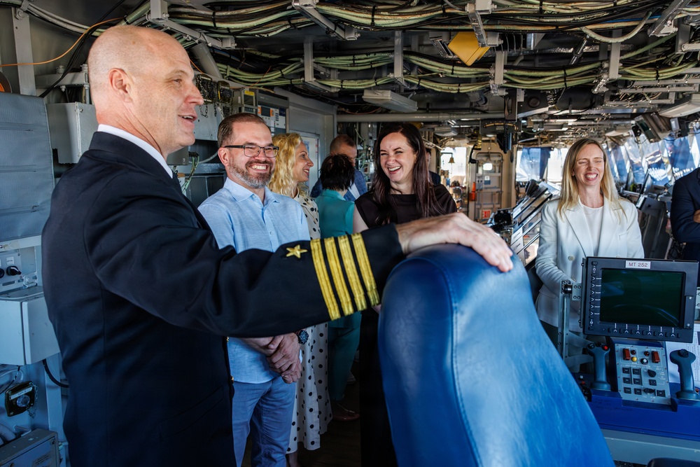 USS Mount Whitney Hosts Key Leader Engagment in Klaipeda, Lithuania