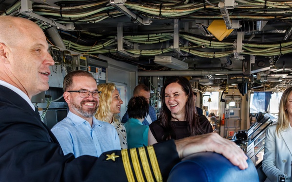 USS Mount Whitney Hosts Key Leader Engagment in Klaipeda, Lithuania